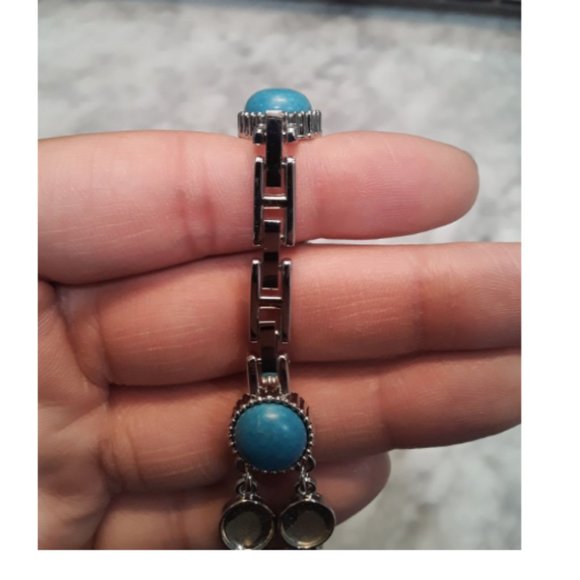 Lexington Watch and Bracelet Set turquoise silver - Picture 3 of 6